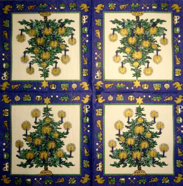 004 Christmas Tree - 3-ply - Caspari